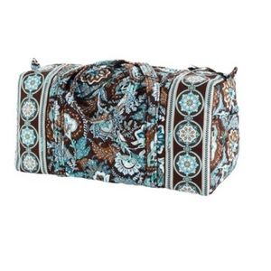 Vera Bradley Java Blue Paisley Duffel Bag